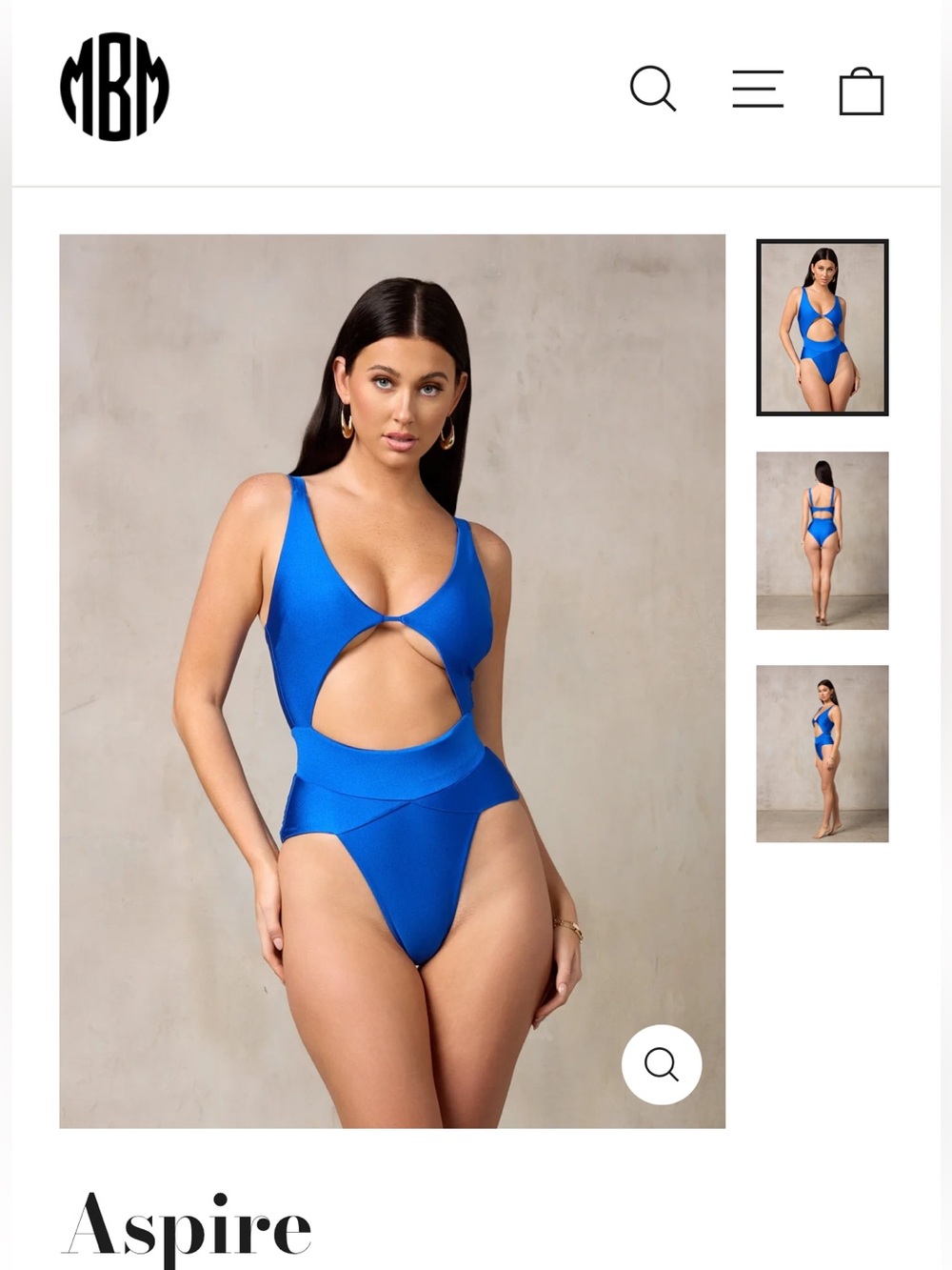 MBM cobalt  One-Piece Swimsuit